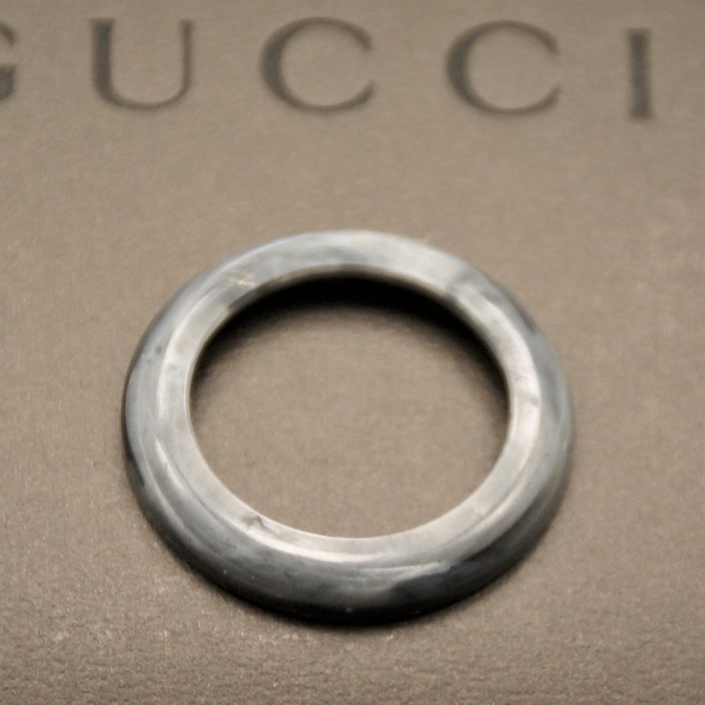 Vintage New Gucci Plastic Marble Bezel in Carbo Grey for the 1100 11/12.2